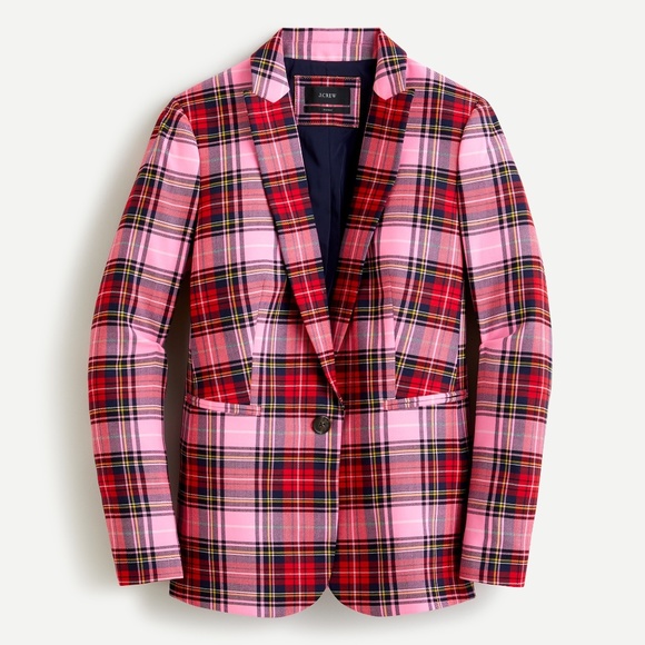 J. Crew Jackets & Blazers - ISO: J. Crew Parke blazer in pink Stewart tartan Size: 12